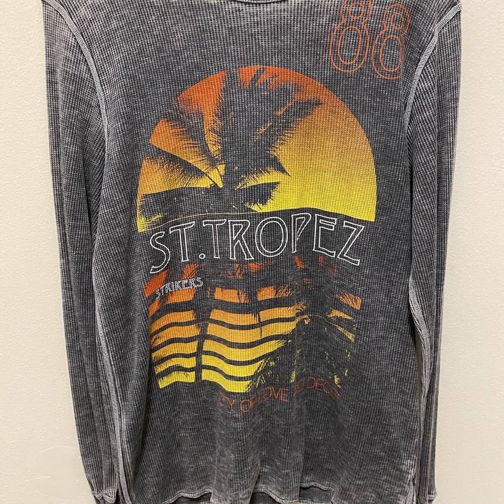 kinetix men’s long sleeve tee base color gray xl - Picture 3 of 12